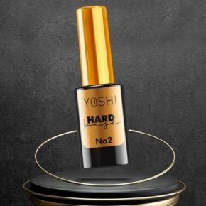 Yoshi Hard Base No2 różowa ze złotą drobiną do paznokci hybrydowych 10ml