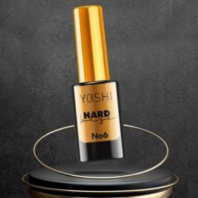 Yoshi Hard Base No6 różowa ze niebieską drobiną do paznokci hybrydowych 10ml