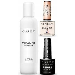 Zestaw do przedłużania paznokci Claresa Soft&Easy 2x żel 12g  lampa  preparaty  akcesoria