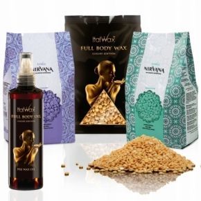 Zestaw Italwax do depilacji bezpaskowej 3 x wosk premium 250g 1 x olejek przed depilacją