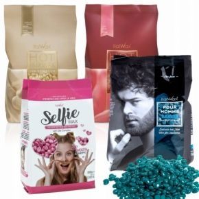 Zestaw Italwax do depilacji bezpaskowej 4 x wosk Hot Film Wax 500g