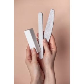 Zestaw pilników do paznokci łódka gradacja 150/150 50 10 sztuk GRATIS