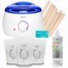Zestaw startowy do depilacji woskiem 3 x ItalWax wosk w dropsach Crystal Pearl 100ml  podgrzewacz  akcesoria - 1