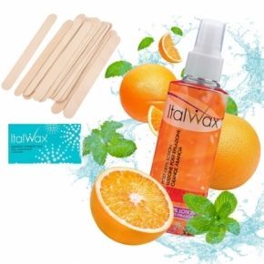 Zestaw startowy do depilacji woskiem 3 x ItalWax wosk w dropsach Rose 100ml  podgrzewacz  akcesoria