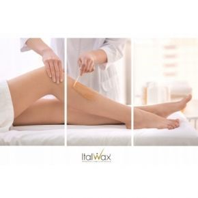 Zestaw startowy do depilacji woskiem 3 x ItalWax wosk w dropsach Rose 100ml  podgrzewacz  akcesoria
