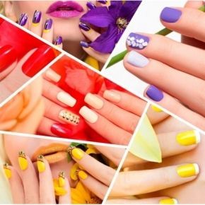 Zestawy do manicure klasycznego oliwka  nożyczki  2 x polerka  patyczki drewniane  1 x lakier 10ml