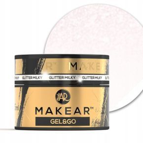 Makear Gel&Go GG20 Milky Glitter 15ml budujący żel do paznokci