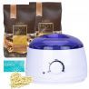 ItalWax Zestaw do depilacji - podgrzewacz + 2 x wosk w granulkach Natural 100ml + talk - 1