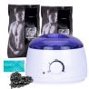 ItalWax Zestaw do depilacji - podgrzewacz + 2 x wosk w granulkach Pour Homme 100ml + talk - 1