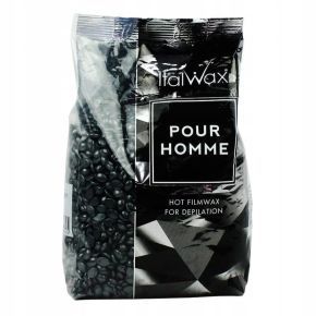 ItalWax Zestaw do depilacji - podgrzewacz + 2 x wosk w granulkach Pour Homme 100ml + talk