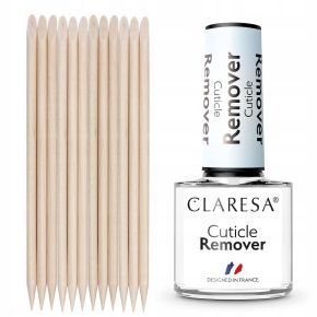 Zestaw do pielęgnacji paznokci i usuwania skórek Claresa Cuticle Remover 5g + 10x patyczki drewniane gratis