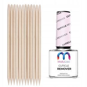 Zestaw do pielęgnacji paznokci i usuwania skórek MaluLac Cuticle Remover 5g + 10x patyczki drewniane gratis