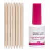Zestaw do pielęgnacji paznokci i usuwania skórek Perfect Lady Cuticle Remover Liquid 15ml + 10x patyczki drewniane gratis - 1