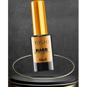 Yoshi Hard Base No5 biała ze złotymi drobinkami do paznokci hybrydowych 10ml