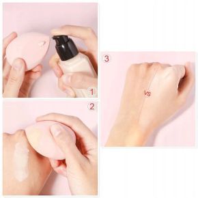 Zestaw 5 x gąbka do aplikacji kosmetyków do twarzy Beauty Blender