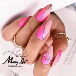 Molly Lac Art Artistic Gel Paint Gel nr 43 Be on Trend Rosy Violet - żel kolorowy do zdobień brzoskwiniowy 5ml