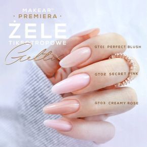 Makear Geltix GT03 Creamy Rose 50ml budujący żel tiksotropowy do paznokci