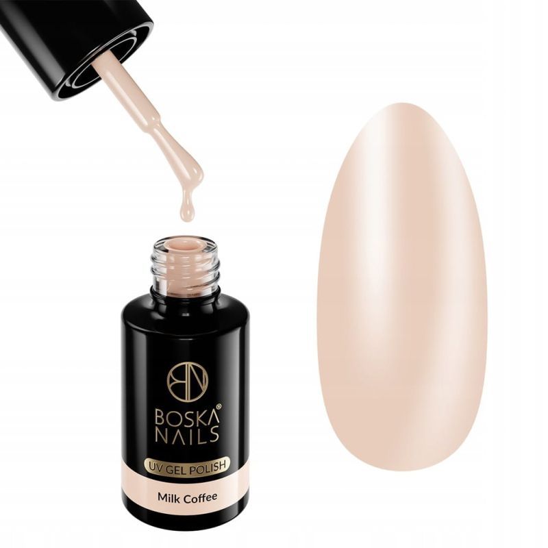 Boska Nails 426 Milk Coffee kolekcja Autumn Date kolorowy lakier hybrydowy 6ml