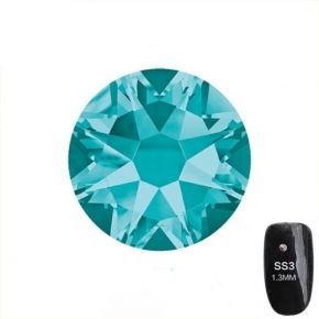 Cyrkonie szklane szlifowane Blue Zircon SS3 50 sztuk