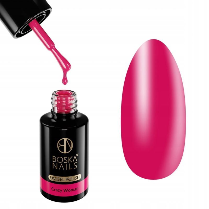 Boska Nails 429 Crazy Woman kolekcja Autumn Date kolorowy lakier hybrydowy 6ml