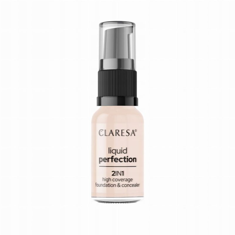 Claresa Liquid Perfection 101 Light 18g korektor i podkład kryjący 2w1