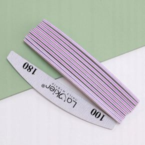 La'kier zestaw do manicure 20 x Pilnik do paznokci łódka + 100 x patyczki drewniane 95mm