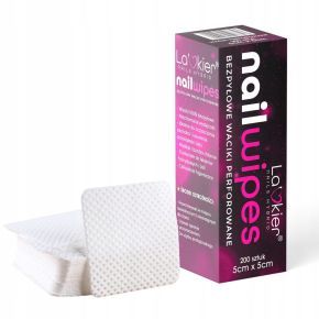 La'kier zestaw do manicure 200 x waciki bezpyłowe + 20 x pilnik łódka