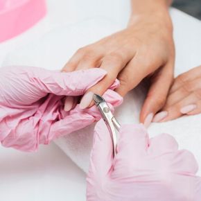 Lexwo R01 5mm srebrne cążki do skórek i paznokci ze stali chirurgicznej