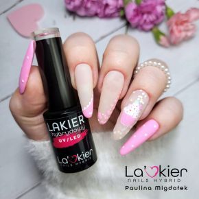 Zestaw do paznokci hybrydowych: 10 x La'kier + Lakiery + Lampa UV LED + akcesoria