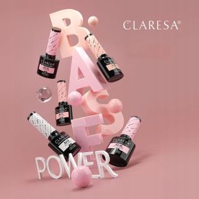 Claresa Power Base 05 różowy brokatowy baza do lakierów hybrydowych 5ml