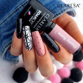 Claresa zestaw do hybrydy kolorowy lakier + naklejka do zdobień GRATIS