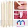 MaluLac patyczki do manicure i pedicure 110mm drewniane komplet 100 sztuk - 2