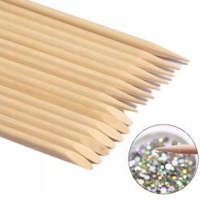MaluLac patyczki do manicure i pedicure 110mm drewniane komplet 100 sztuk