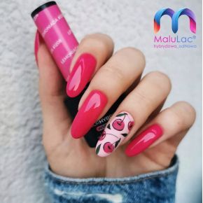MaluLac zestaw do hybrydy kolorowy lakier + naklejka do zdobień GRATIS