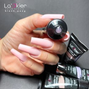 La’kier zestaw do akrylożelu Powder Gel 30 ml + formy Stiletto + Slip Solution + pędzel + naczynko