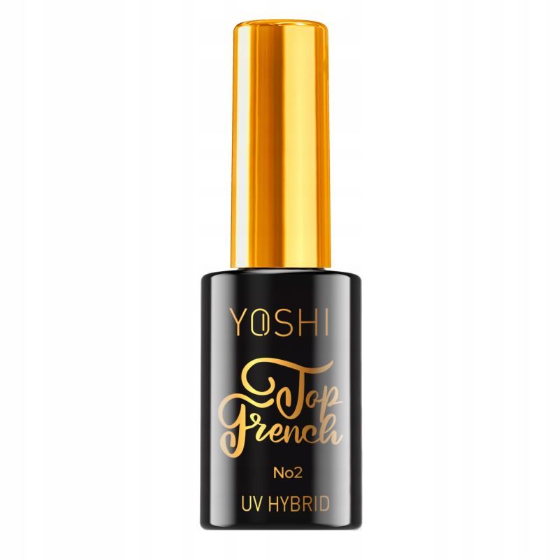 Yoshi Top French nr 2 półtransparentny do lakierów hybrydowych nude 10ml