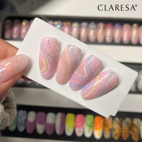 Claresa Top Milky No Wipe półtransparentny mleczny nawierzchniowy lakier hybrydowy 5g bez przemywania