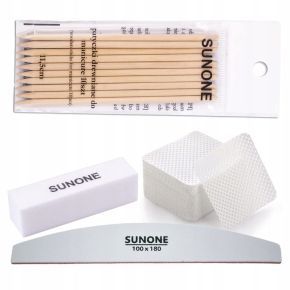 SunOne zestaw startowy do hybrydy 3 x lakier hybrydowy + Baza + Top + lampa + preparaty + akcesoria
