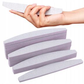 Zestaw do stylizacji paznokci 10 x pilnik łódka 150/150 + mała polerka