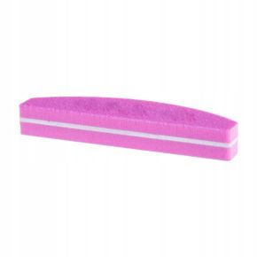 25 x Polerka dwustronna Buffer mini łódka Medium 100/180 różowa