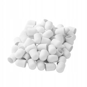 10 x Kapturek ścierny do pedicure korund EXO 13mm gradacja 220 hard biały
