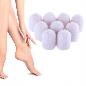 10 x Kapturek ścierny do pedicure korund EXO 13mm gradacja 220 hard biały