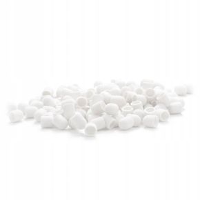 100 x Kapturek ścierny do pedicure korund EXO 13mm gradacja 60 hard biały