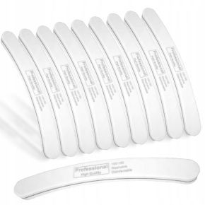 10 x Polerka do paznokci banan dwustronna buffer 100/180