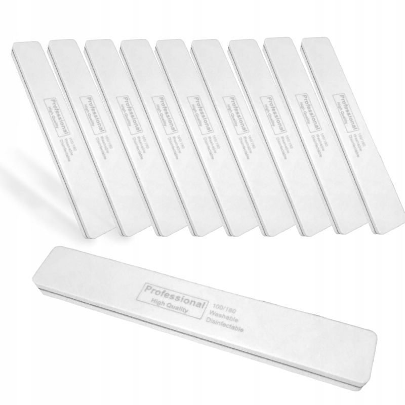 10 x Polerka do paznokci szeroka dwustronna buffer 100/180