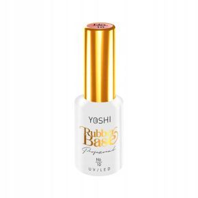 Yoshi Rubber Base Glitter 10 baza kauczukowa do paznokci hybrydowych 10ml