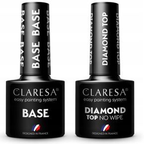 Claresa zestaw do hybrydy 10 x lakier hybrydowy (do wyboru) + baza + top + kuferek