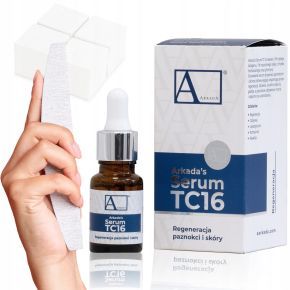 Arkada TC16 serum kolagenowe regeneracja paznokci i skóry z kolagenem 11ml + 100 x waciki bezpyłowe + pilnik