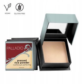 Palladio Rice Powder translucent 7,25g prasowany puder ryżowy matujący do twarzy