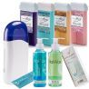 ItalWax Zestaw do depilacji - podgrzewacz + 4x wosk w rolce Flex 100ml + preparaty + paski + talk - 1